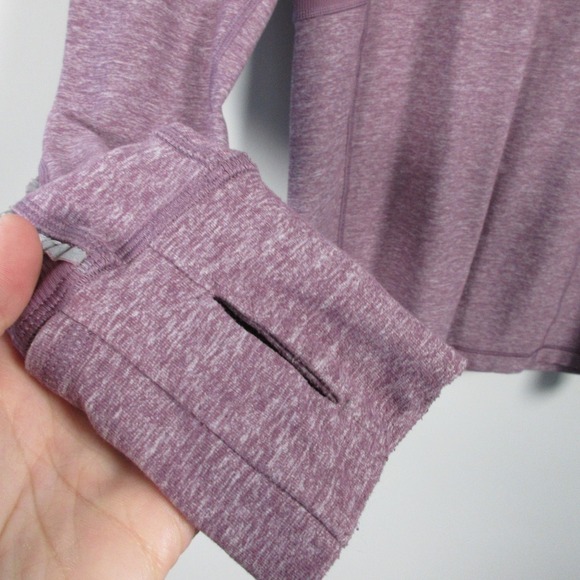 Lululemon Full Tilt 1/2 Zip Pullover Long Sleeve Top Women 8 Purple 358 - Picture 11 of 15